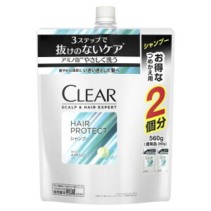 CLEAR(クリア) ヘアプロテクト メンズ 男性用 スカルプケア 頭皮 シャンプー つめかえ用 560g クリア フローラル
