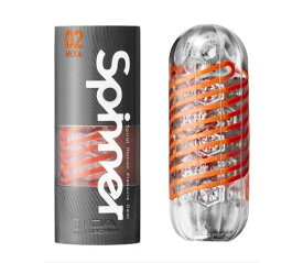 TENGA テンガ SPINNER スピナー 02 HEXA鋭い突起がシャープに攻めるニードルエッジ繰り返しタイプ 回転 ミニローション付き 1個 (x 1) 透明