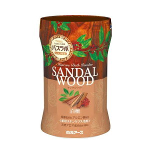 白元アース HERSバスラボ ボトル サンダルウッドの香り 540g 入浴剤 粉末 薬用 スキンケアタイプ ヒアルロン酸配合 白檀