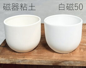 陶芸粘土・磁器土「白磁50」真空土練機掛け（10kg／20kg）