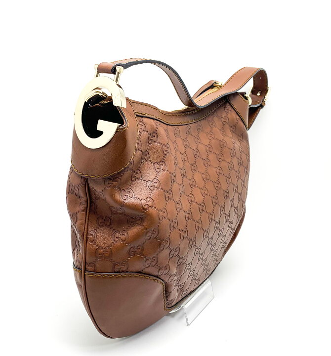 楽天市場】GUCCI グッチ シマ 211810 茶 ブラウン ワンショルダー 