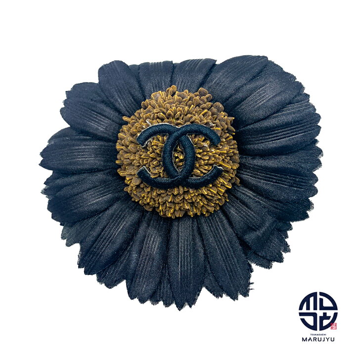 楽天市場】CHANEL シャネル ひまわり 花モチーフ 黒 ブラック 