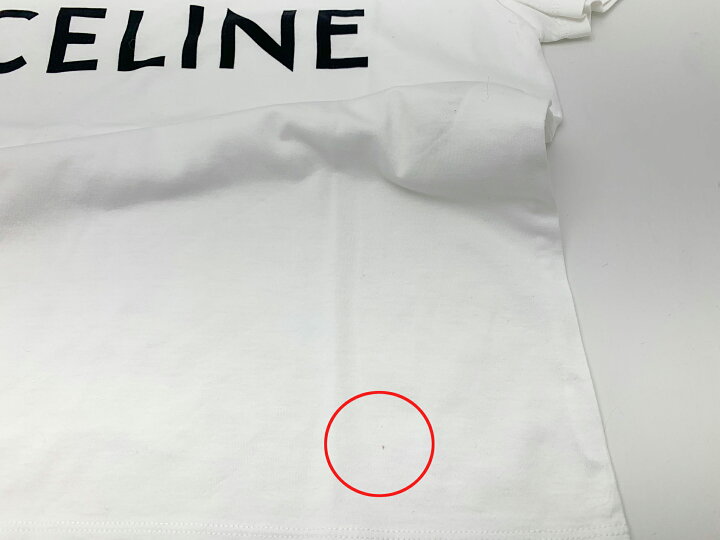 楽天市場】CELINE セリーヌ ロゴ Tシャツ 白 ホワイト 2X314916G 