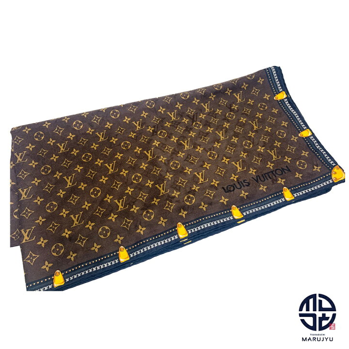 楽天市場】LOUIS VUITTON ルイヴィトン ショール モノグラム ブラウン  