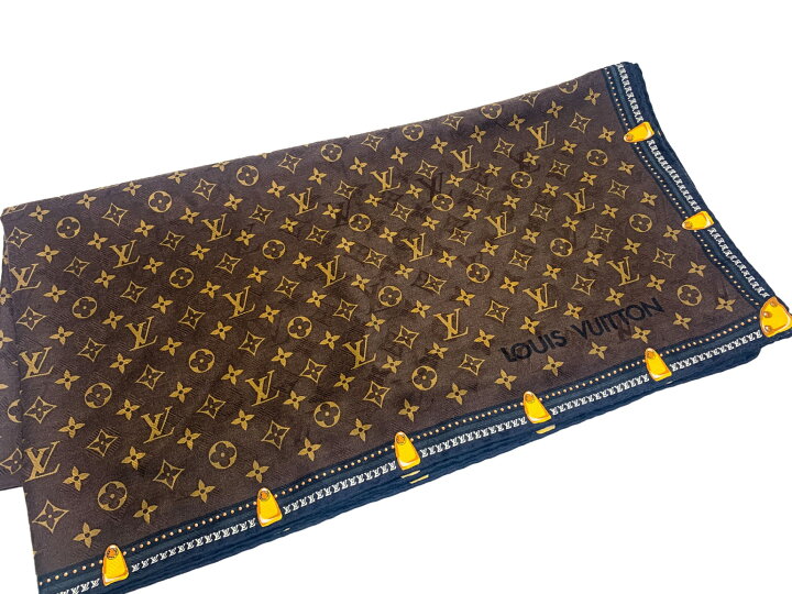 楽天市場】LOUIS VUITTON ルイヴィトン ショール モノグラム ブラウン 