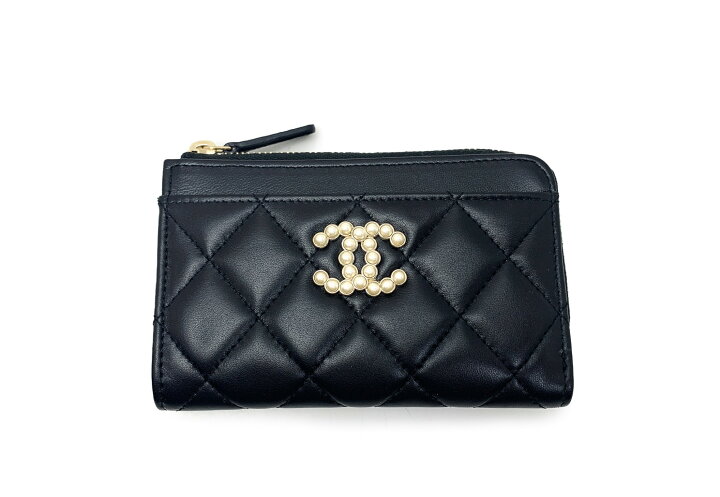 楽天市場】CHANEL シャネル 黒 ブラック パール CCマーク ココマーク  