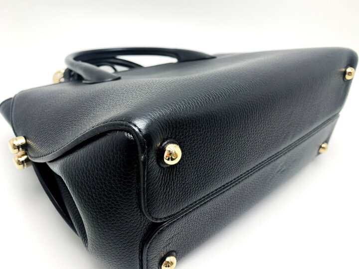 楽天市場】DIOR Dior ディオール ブラック 黒 レザー ゴールド金具  