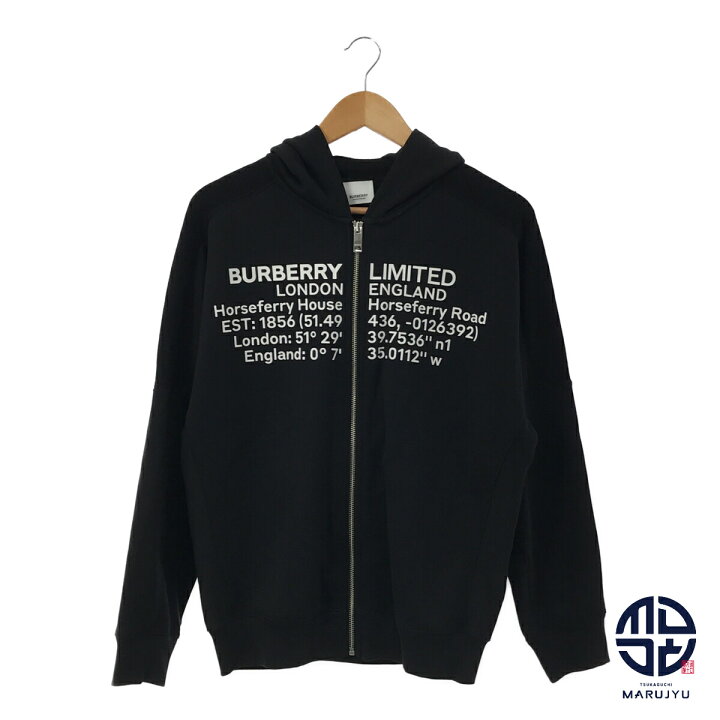 楽天市場】BURBERRY バーバリー ブラック 黒 8026203 ロゴ フード  