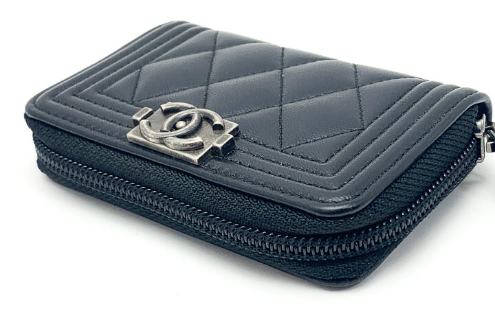 楽天市場】CHANEL シャネル ボーイシャネル 黒 ブラック ココマーク CC 