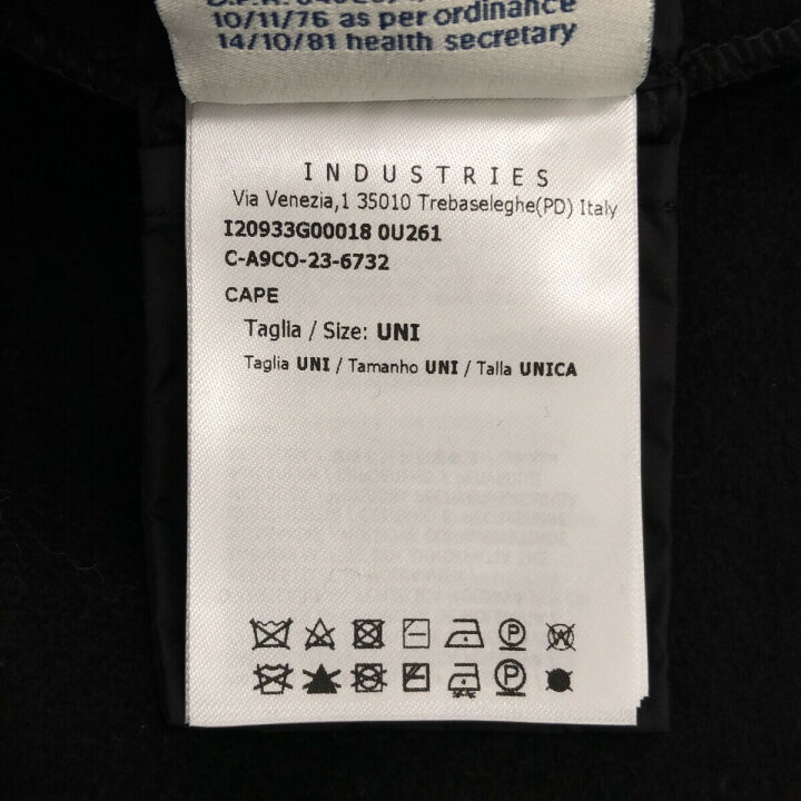 楽天市場】MONCLER モンクレール CAPE ケープ 黒 ブラック ポンチョ  