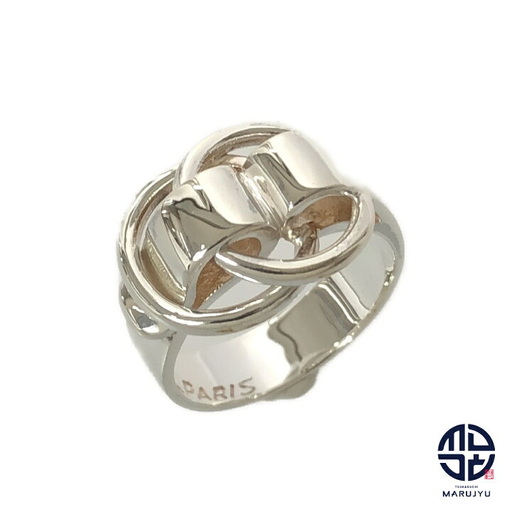 楽天市場】HERMES エルメス SILVER シルバー 2つの輪 リボン  