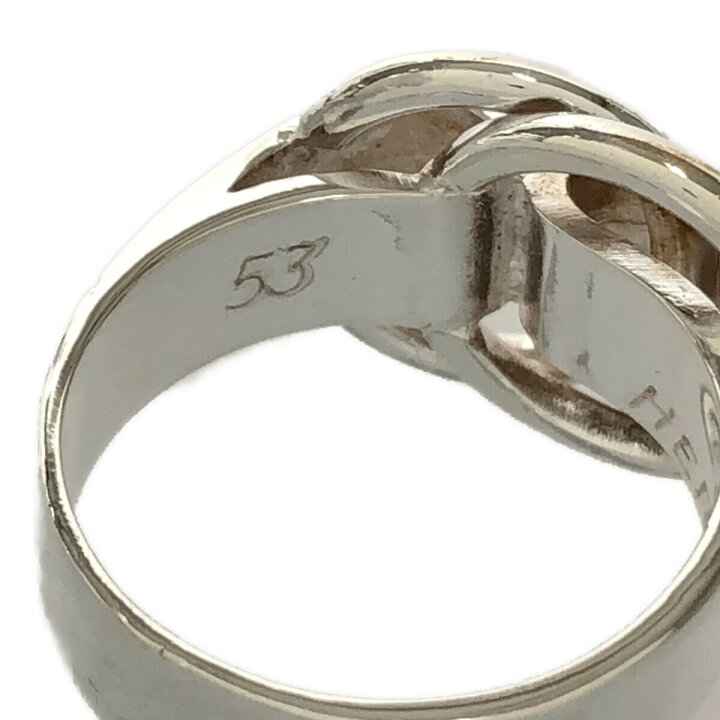 楽天市場】HERMES エルメス SILVER シルバー 2つの輪 リボン  