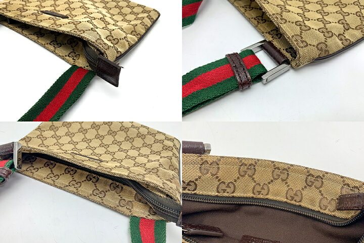楽天市場】GUCCI グッチ GGキャンバス シェリーライン ショルダー 