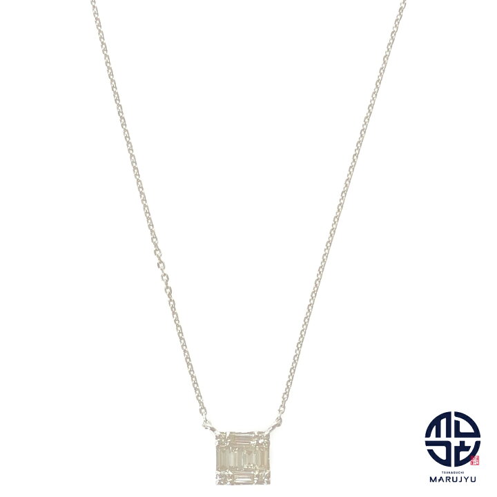 楽天市場】K18WG 18金ホワイトゴールド スクエア 四角モチーフ ダイヤ  