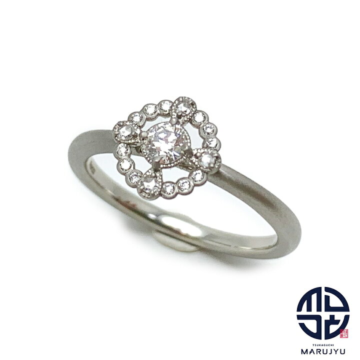 楽天市場】agete アガット PT900 プラチナ 梨地加工 ダイヤモンド  