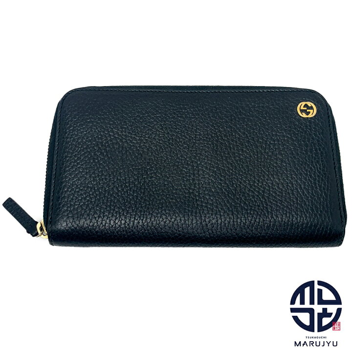 楽天市場】GUCCI グッチ 449347 黒 ブラック ゴールド金具 インター 