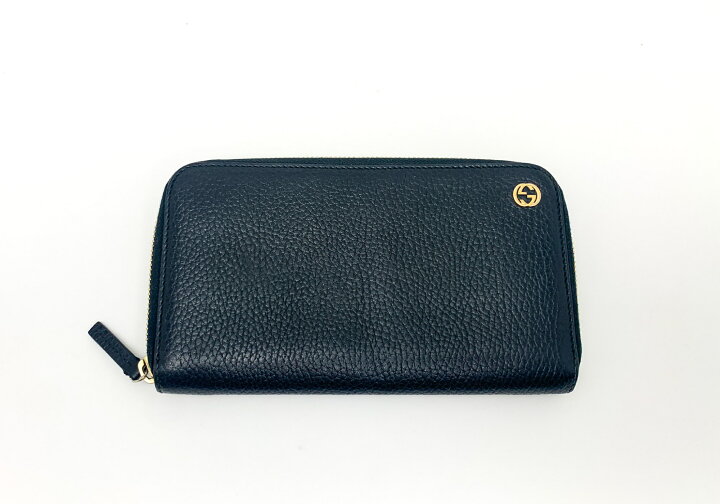 楽天市場】GUCCI グッチ 449347 黒 ブラック ゴールド金具 インター 
