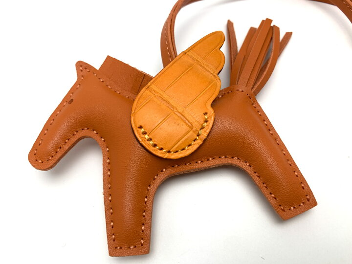 楽天市場】HERMES エルメス クロコダイル ロデオチャーム ペガサスPM  