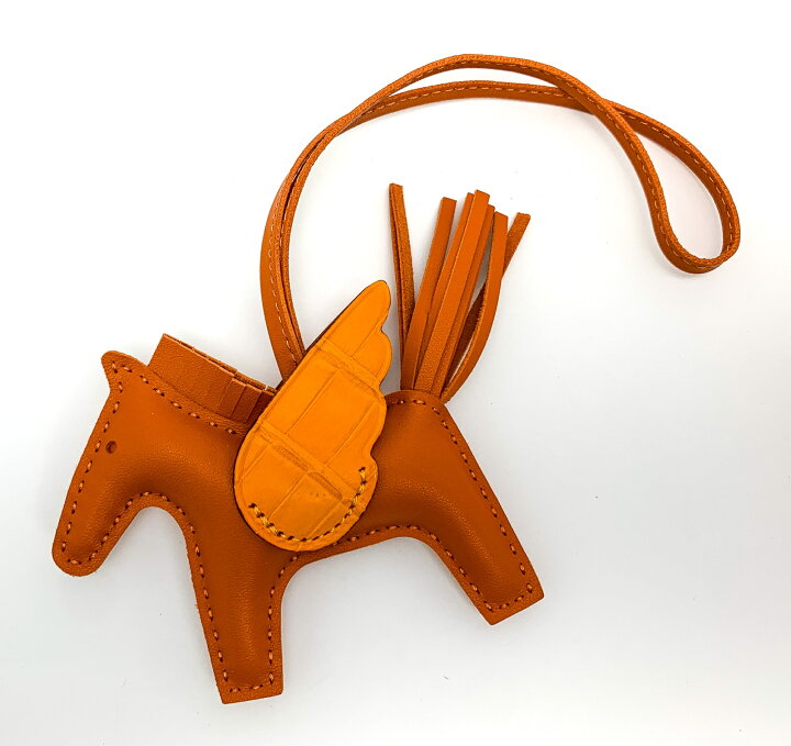 楽天市場】HERMES エルメス クロコダイル ロデオチャーム ペガサスPM  