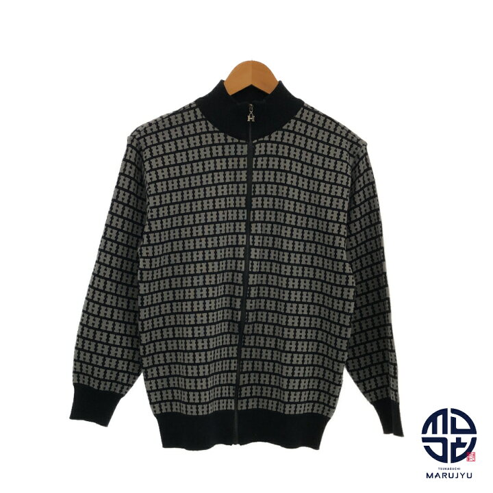 楽天市場】HERMES エルメス グレー ブラック 黒 Hデザイン Hロゴ  