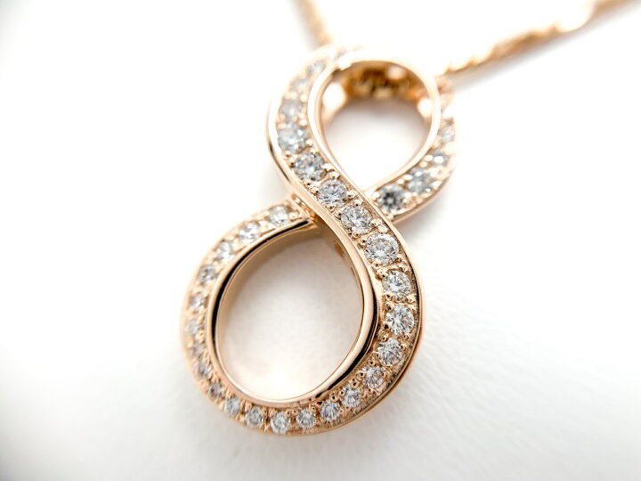 ゆきざき K18PG ピンクゴールド ネックレス ダイヤモンド0.40ct