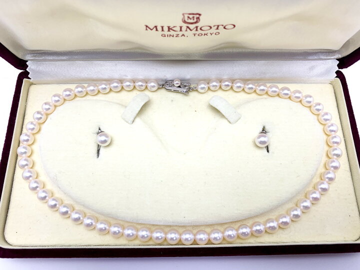 楽天市場】MIKIMOTO ミキモト K14WG 14金ホワイトゴールド アコヤ  