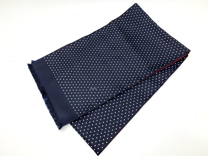 楽天市場】HERMES エルメス 水玉 ドット 鎖 リバーシブル シルク  