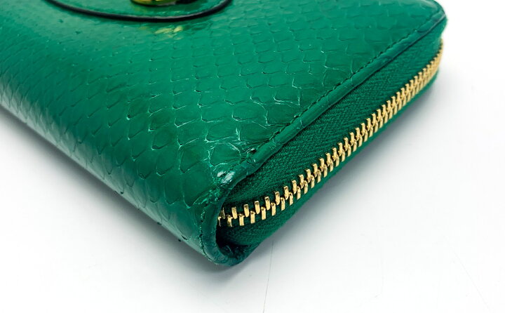 楽天市場】GUCCI グッチ モスグリーン 緑系 ホースビット パイソン 蛇 