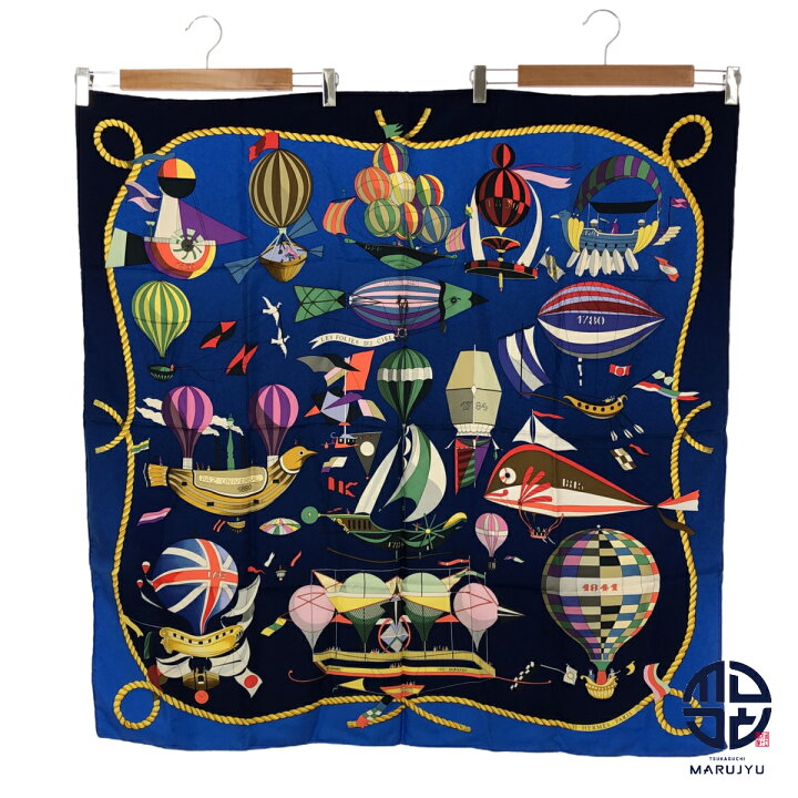 楽天市場】HERMES エルメス 気球 飛行船 カレ90 LES FOLIES DU CIEL 