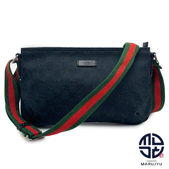 楽天市場】GUCCI グッチ 189749 GGキャンバス 黒 ブラック シェリー  