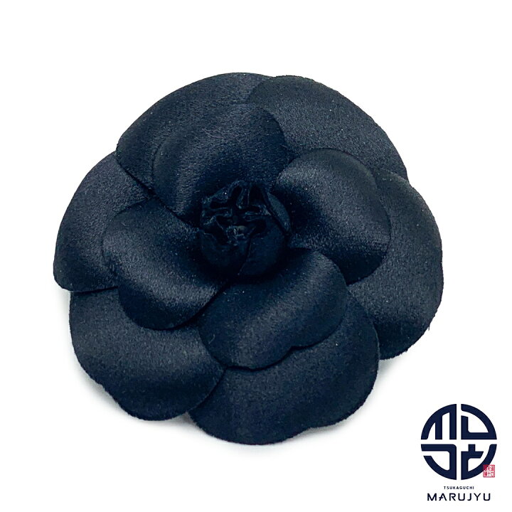 楽天市場】CHANEL シャネル 花モチーフ カメリア 黒 ブラック 