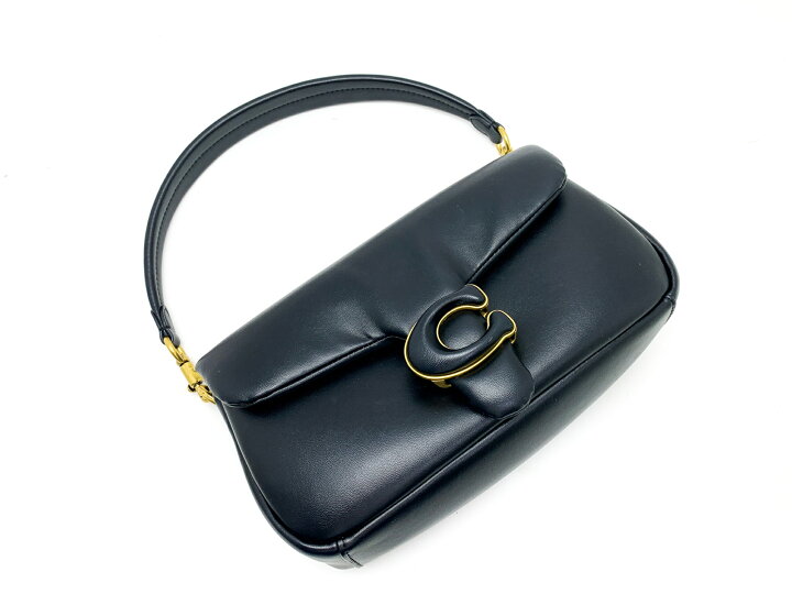 楽天市場】COACH コーチ 黒 ブラック ゴールド金具 ピロータビー26  