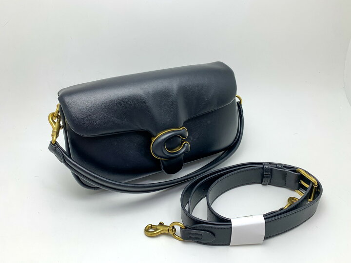 楽天市場】COACH コーチ 黒 ブラック ゴールド金具 ピロータビー26  
