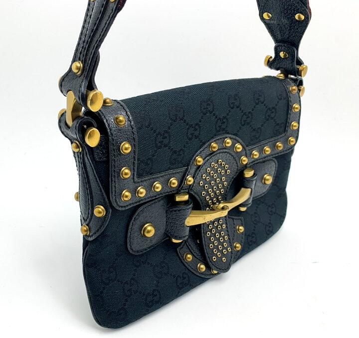 楽天市場】GUCCI グッチ 144190 シェリーライン GGキャンバス 黒  