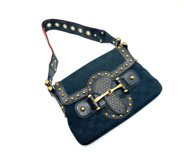楽天市場】GUCCI グッチ 144190 シェリーライン GGキャンバス 黒 