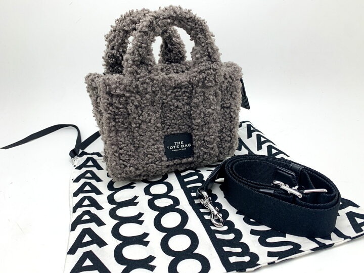 楽天市場】MARC JACOBS マークジェイコブス もこもこ ファー グレー系  