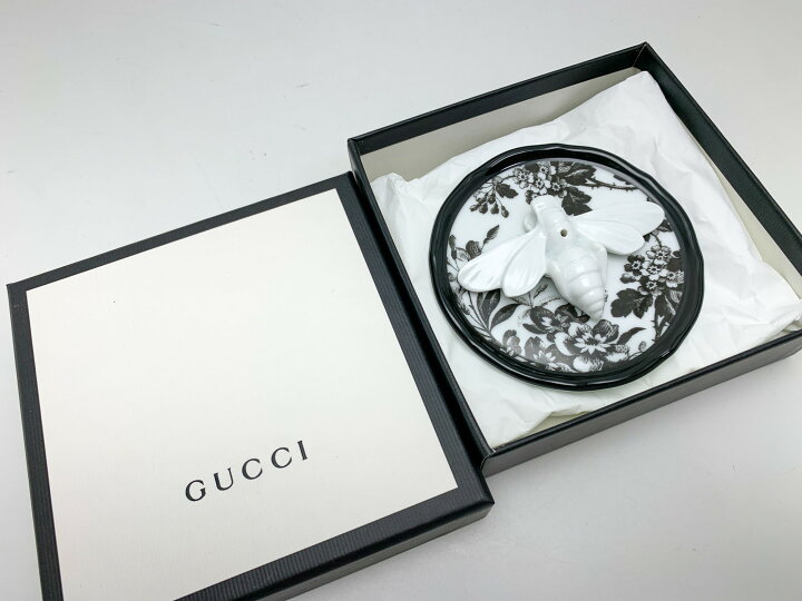 楽天市場】GUCCI グッチ 白 黒 ホワイト ブラック ビー ハーバリウム 