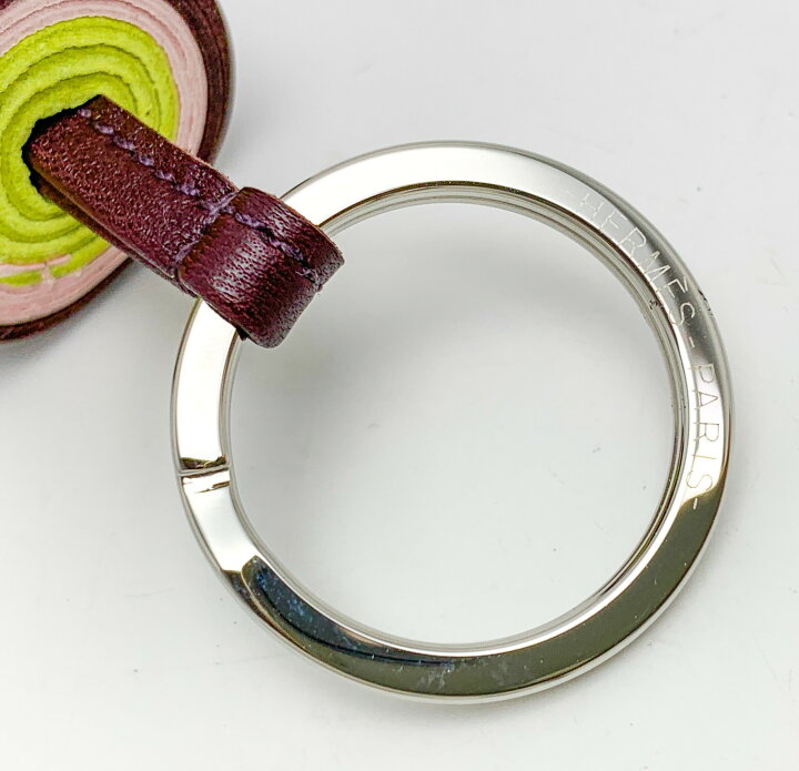 楽天市場】HERMES エルメス トリコロールカラー 茶 ピンク 黄緑  