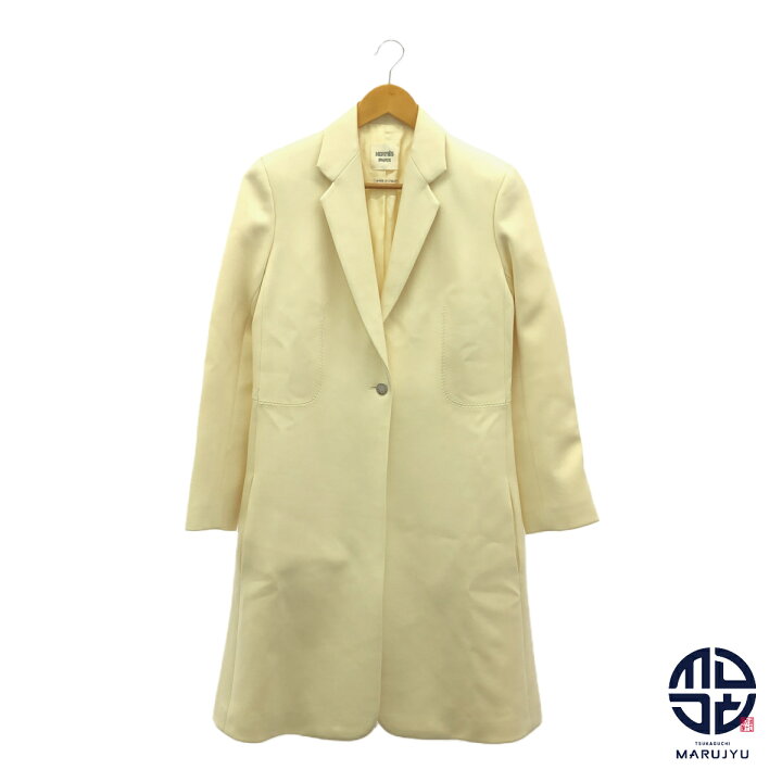 楽天市場】HERMES エルメス セリエボタン ジャケットコート チェスター  