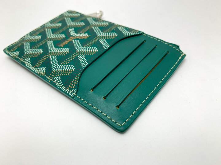 楽天市場】GOYARD ゴヤール 緑 グリーン ブルボン ジップ付きカード  