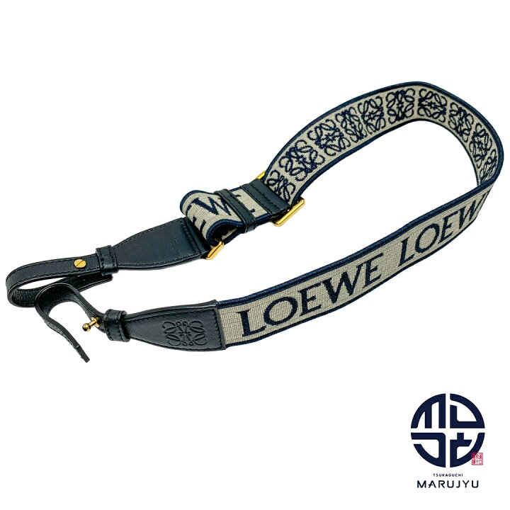 楽天市場】LOEWE ロエベ 黒 ブラック ブランドロゴ アナグラム ループ 