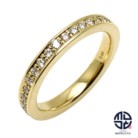 GARNI ガルニ K18YG 18金イエローゴールド ダイヤ0.49ct フルエタニティ リング 指輪 ジュエリー アクセサリー 約9号 重ね付け レイヤード 【中古】