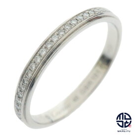 Cartier カルティエ Pt950 プラチナ ダムールウェディング リング ダイヤ パヴェセッティング フルエタニティ 指輪 ジュエリー アクセサリー ブランド #48 約8号【中古】