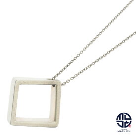 TIFFANY & CO. Tiffany ティファニー 925 SILVER シルバー スクエア モチーフ ひし形 四角 ネックレス ジュエリー アクセサリー ブランド ヴィンテージ オールドティファニー【中古】