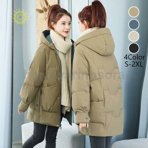 中綿コート レディース 40代 20代 軽い 秋冬 アウター 中綿ダウンコート 中綿ジャケット ダウン風コート パーカー トップス 防寒 暖かい 着痩せ 大人 OL 新品