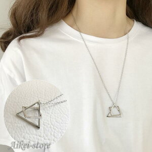 �l�b�N���X �A�N�Z�T���[ ���f�B�[�X �����p �t�@�b�V�������� �V���o�[925 �O�p �g���C�A���O�� �X�N�G�A �d�˕t�� ���� ������� �v���[���g