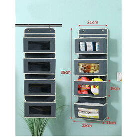 ウォールポケット 吊り下げ ドア掛け 壁掛け 小物入れ 大容量 書類 漫画 新聞紙 手紙 おもちゃ 小物入れ 透明窓付き オムツ入れ 子供部屋 自宅用