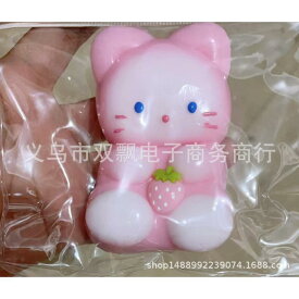 ぷにぷに 猫スクイーズ ネコ ねこ ふわふわおもちゃ 水感スクイーズ もちもち 弾力性が高 袋に押し込んで ゆっくりと反発し 水感 粘土 泥感 ストレ