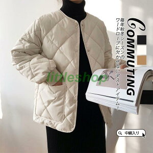 中綿コート レディース ダウンコート 中綿ジャケット ノーカラー ショート丈 ダウンジャケット 中綿入り おしゃれ 防寒着 ゆったり アウター 冬 暖かい