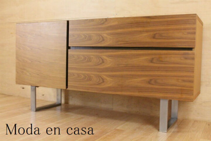 楽天市場】モーダエンカーサ ウォールナット材 サイドボード sideboard 